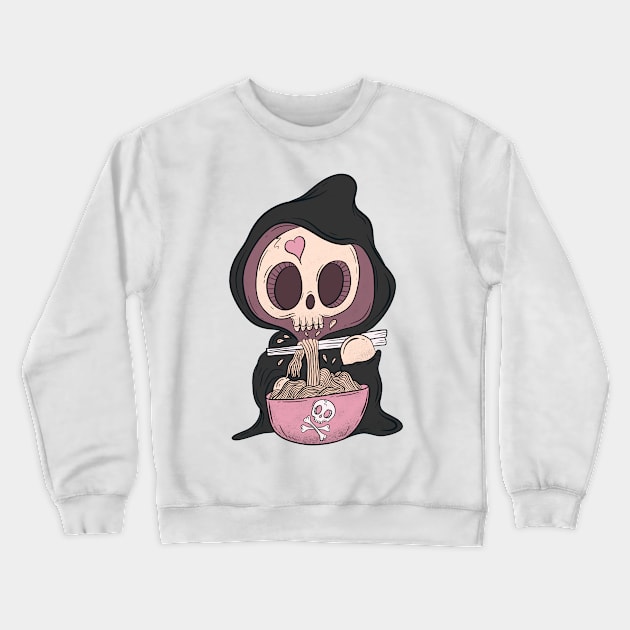 Death noodles Crewneck Sweatshirt by Jess Adams